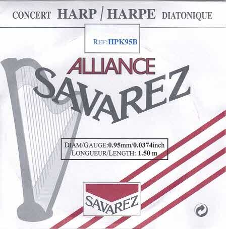 Harp String Alliance 0,69 mm red 100 cm