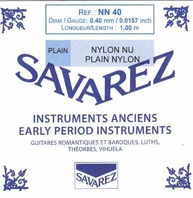 Nylon rectified Savarez 100 cm 0,42 mm