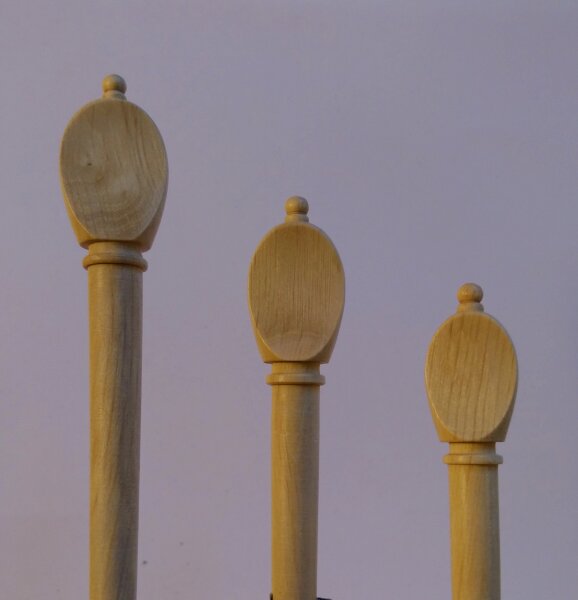 Pegs for baroque-lute hornbeam large