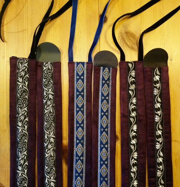 Lute strap 5cm aubergine