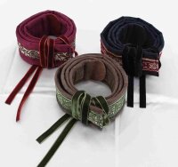 Lute strap 5cm aubergine blue