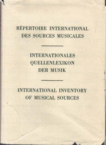 Répertoire International des Sources Musicales (RISM)